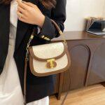 کیف زنانه وارداتی چرم سفید گرد کد316